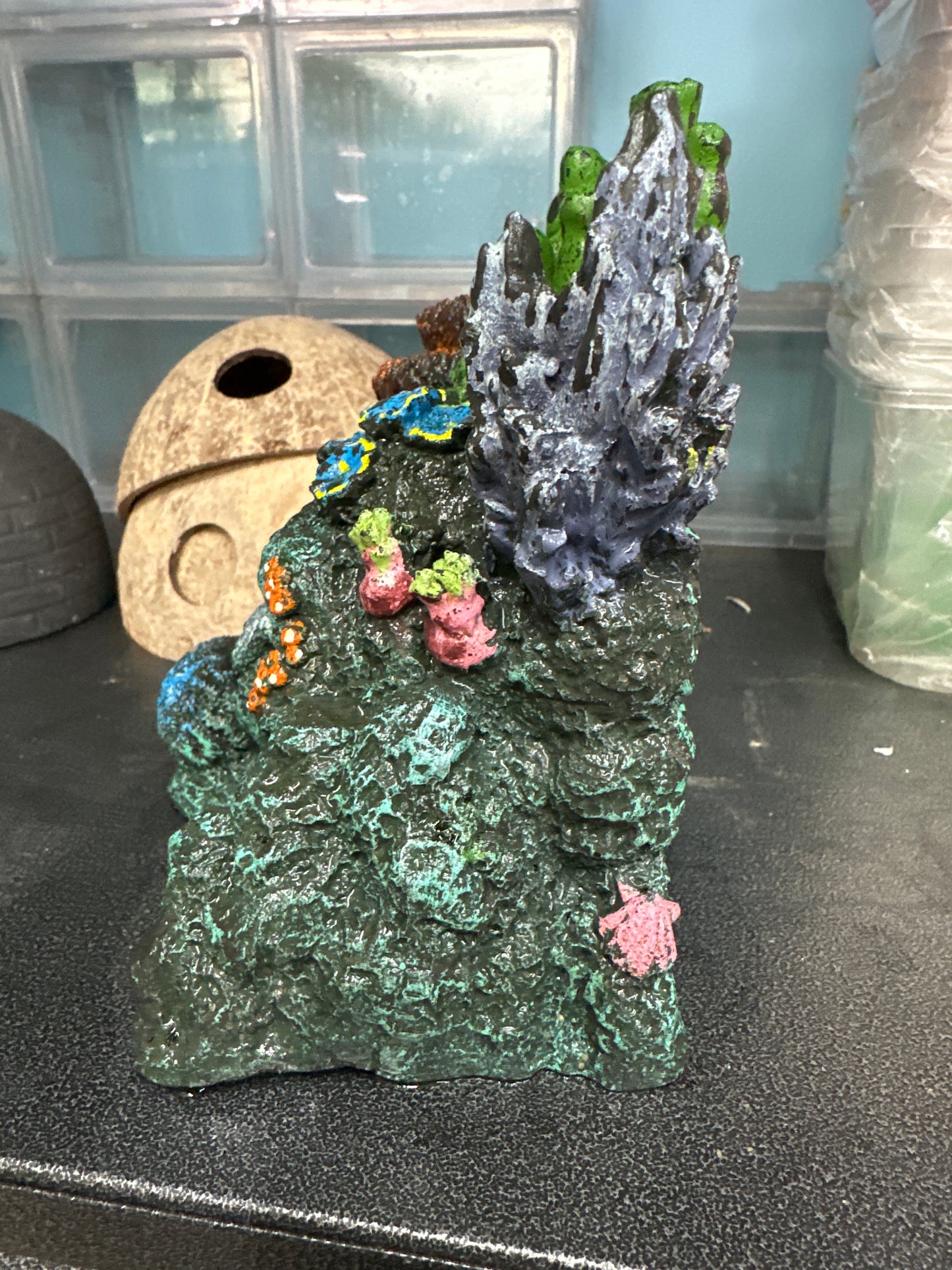 Resin Full Color Aquarium Decoration 6" x 5" x 6"h