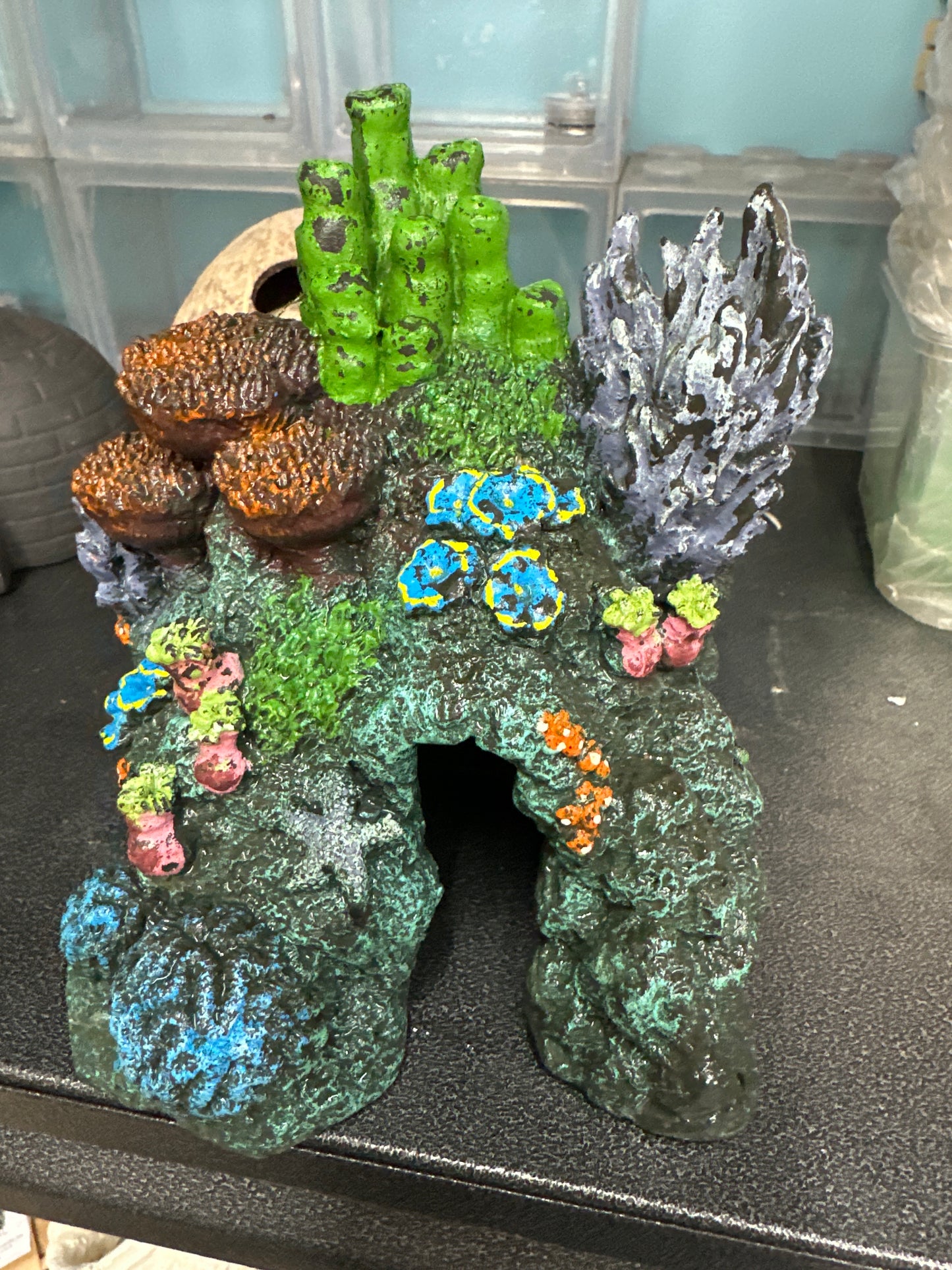 Resin Full Color Aquarium Decoration 6" x 5" x 6"h