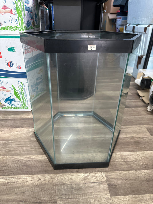 Hexagon Aquarium Tank Large USED