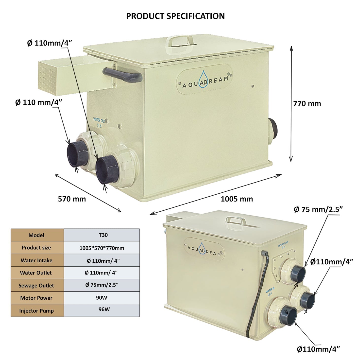 Koi Pond Drum Filtration System 30 Tons 8,000 GPH