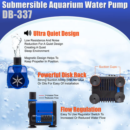 Aqua Dream 133 GPH Submersible Pump Powerhead