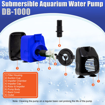 Aqua Dream 265 GPH Submersible Pump Aquarium Powerhead