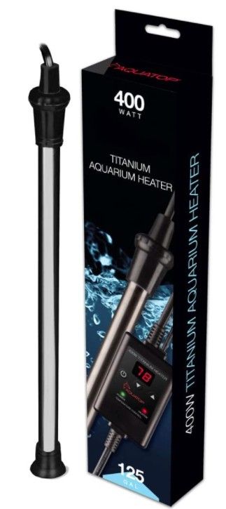 Aquatop Titanium Aquarium Heater with Controller 400 Watt 125 Gallon