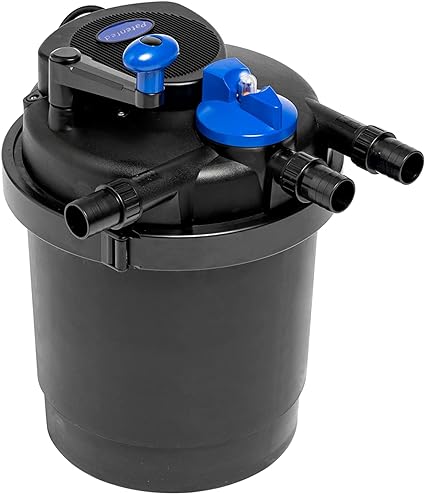 CPF-2500 Bio Pressure Pond Filter with 13w Clarifier with 1200 GPH Pump, Up to 1600 Gallon