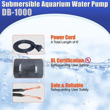 Aqua Dream 265 GPH Submersible Pump Aquarium Powerhead