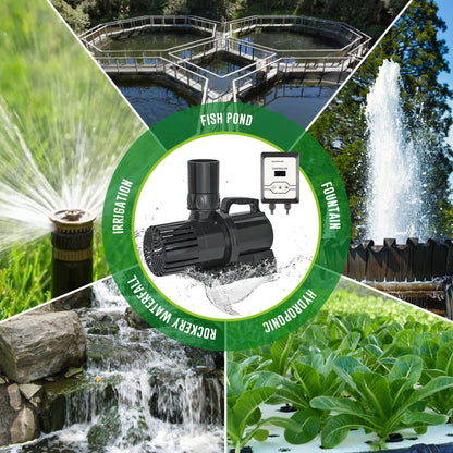 4230 GPH External & Submersible Water Pump 160W Variable Frequency with External Controller