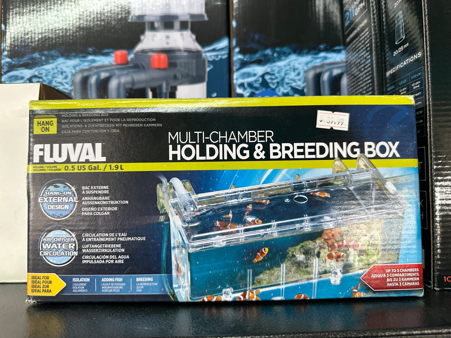 Fluval Multi-Chamber Holding and Breeding Box, Large – Up To 3 Separate Housing Compartments