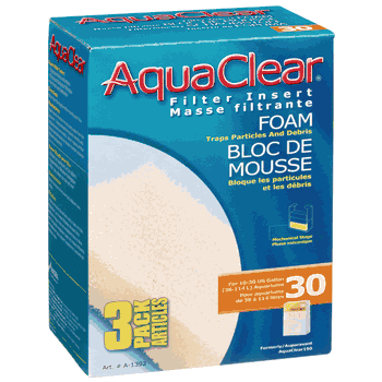 Hagen AquaClear 30 Foam Insert 3pk #A-1392