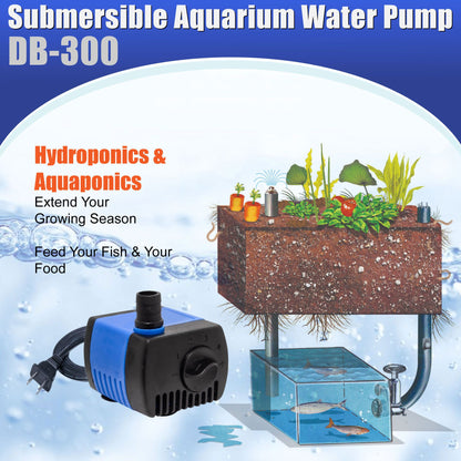 Aqua Dream 50 GPH Water Pump Adjustable Submersible Powerhead